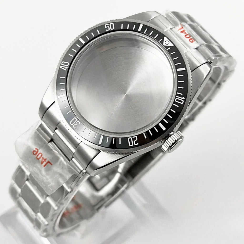 39MM Bezel Domed Sapphire Crystal Case for NH34 NH35 NH36 NH38 ETA 2824 PT5000