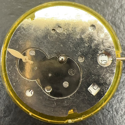Mingzhu 8205 mechanical watch movement showing 2 hands with small second at 9 o'clock.