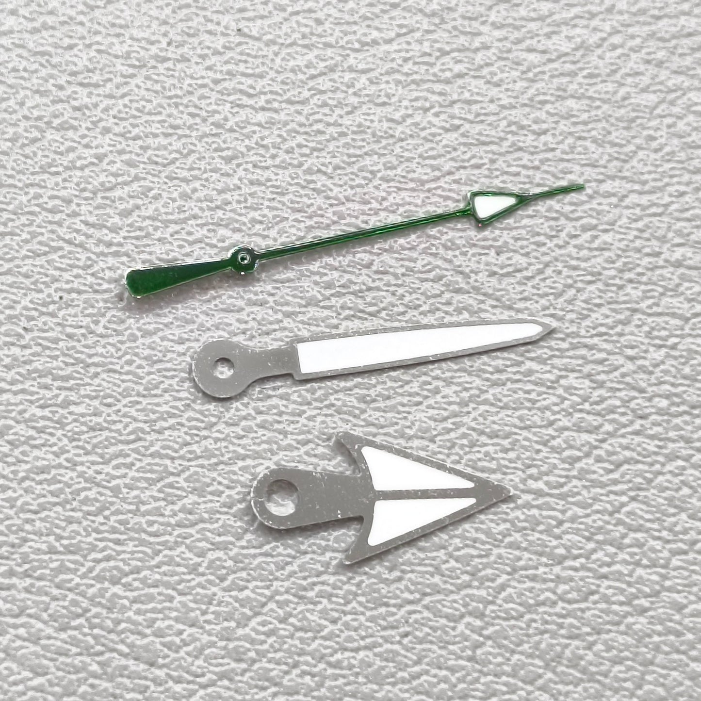 Green Second Hand Silver Trim Green Luminous Watch Hands for NH35/NH36