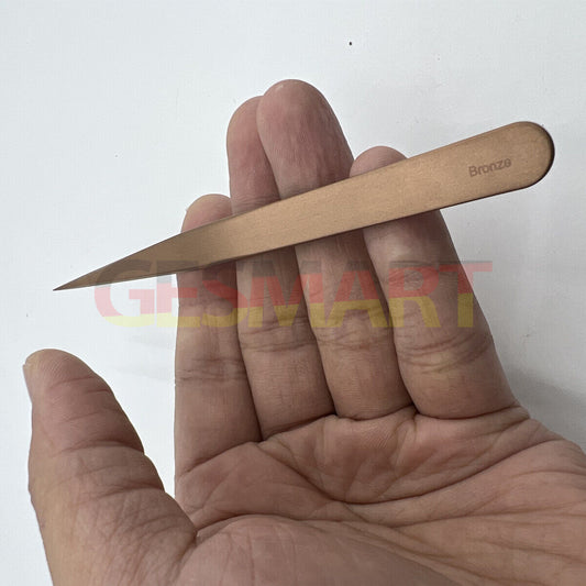 Bergeon 7421-PM-S5 bronze tweezers for watch repair, high-quality Swiss-made precision tool