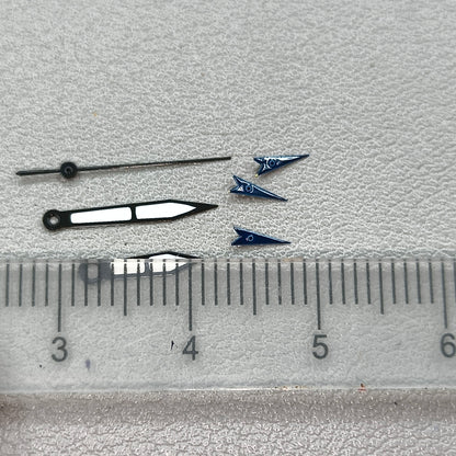 15mm Blue Small Second Hand Black Trim Watch Hands for OS10 OS60 OS80 Movement