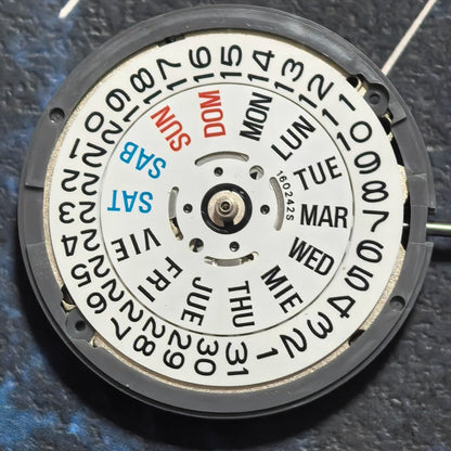 Japan Made Nh26 Mechanical Movement Double Calendar Watch Part