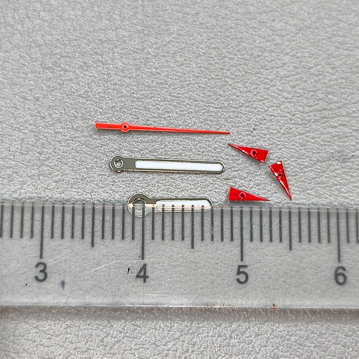 12mm Red Second Hand Silver Trim Watch Hands for OS10 OS60 OS80 Movement Watch Part