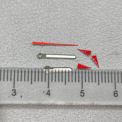 12mm Red Second Hand Silver Trim Watch Hands for OS10 OS60 OS80 Movement Watch Part