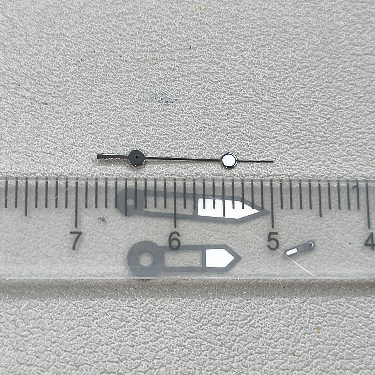 Dark Silver Trim Lume 4 Pins Watch Hands Set for NH39 Movement