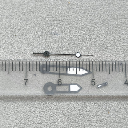 Dark Silver Trim Lume 4 Pins Watch Hands Set for NH39 Movement