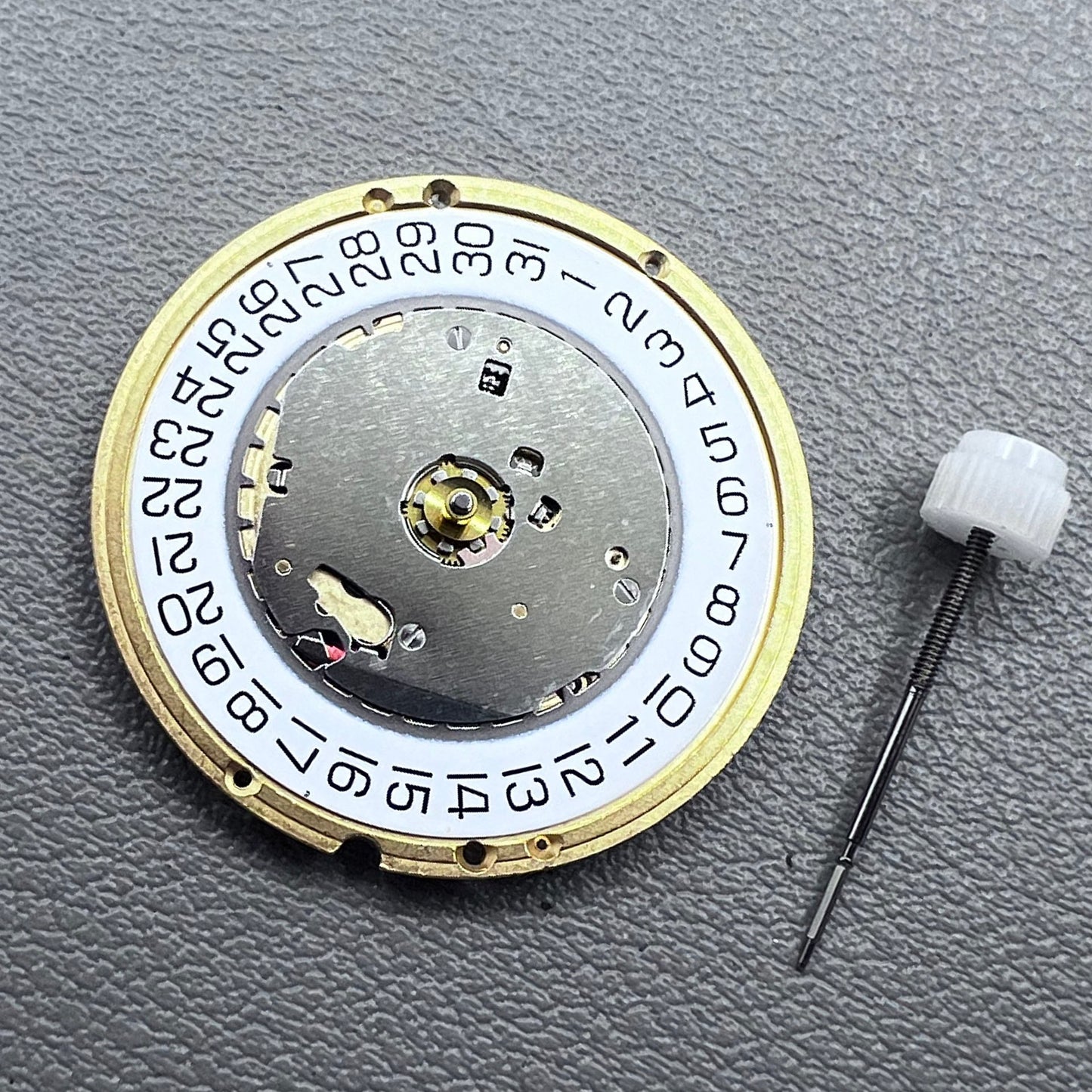 Swiss ETA E64.511 quartz watch movement with precise timekeeping for luxury watch repair and assembly.
