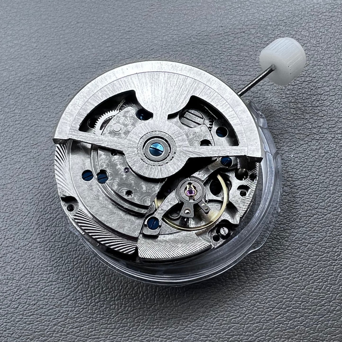 China Automatic mechanical watch with black dial and small seconds at 9 o?clock, precise timekeeping.