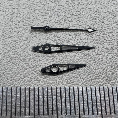Black Big Arrow Green Lume Watch Hands Set for NH35/36 NH38 NH72 NH70