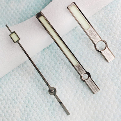 17mm 62MAS watch hands with C3 Super Green lume for SKX007/SPR777, compatible with NH35 NH36 movements