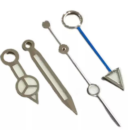 Blue+Silver Trim BGW9 Blue luminous Watch Hand for NH34 GMT 4 Hands