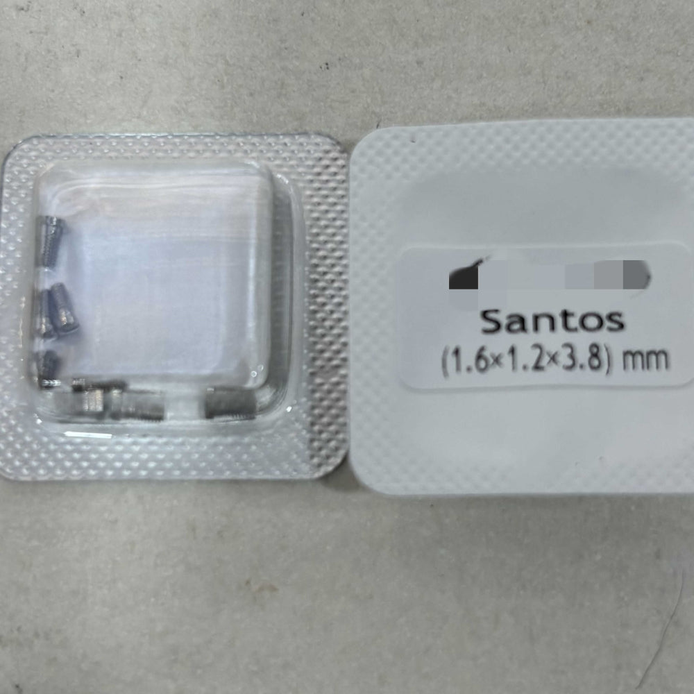 Vis de boucle de boîtier arrière de montre 1,6 x 1,2 x 3,8 mm pour pièce de réparation de montre Santos