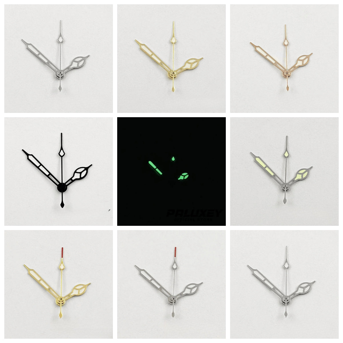 Cathedral Gold Black Rose Gold Silver Watch Hands for NH34 NH36 NH38 NH70