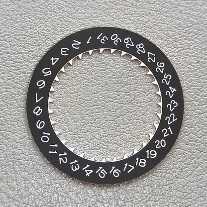 Date@3 Level Font Black Date Disk Wheel Date Wheel for NH35 Movement
