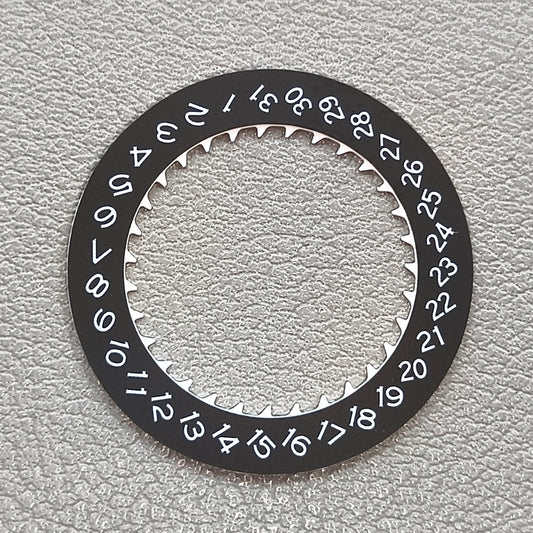 Date@3 Level Font Black Date Disk Wheel Date Wheel for NH35 Movement