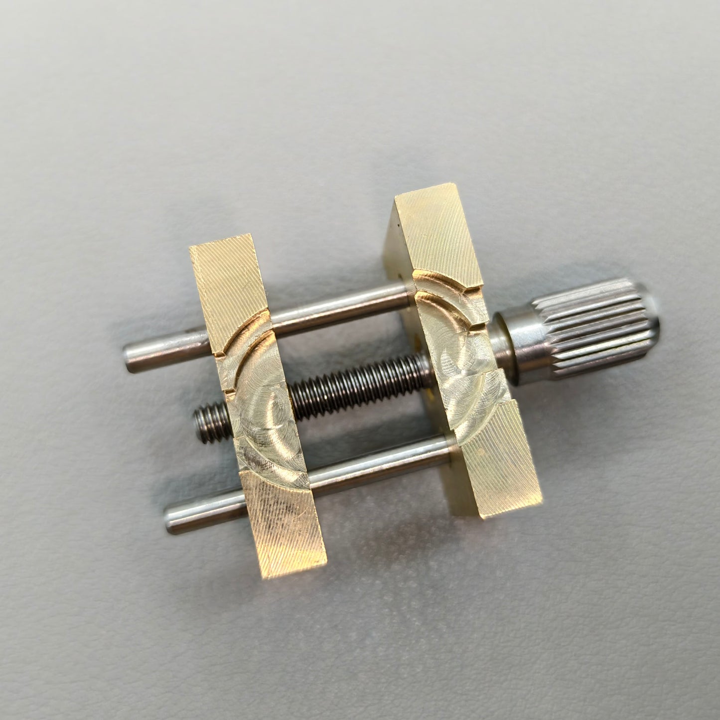 2 PIECES Watch Movement Holder Clamp Vise Copper Vintage Small & Big Size