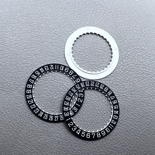 3 PIECES Black Date Disk Wheel Generic for Miyota 8215 Movement Date@3