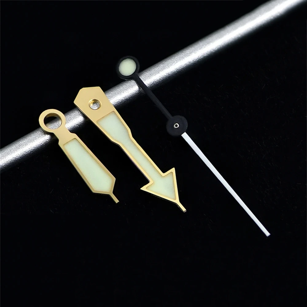 Golden Trim Super C3 Green Luminous Watche Hands for NH35/NH36/SBBN SKX007