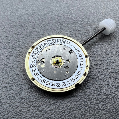 Swiss ETA E61.111 quartz watch movement with date at 3, replacement for 256.111 models, precision timing.