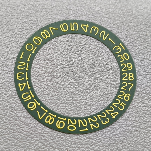 Yellow Font Green Background Pineapple Date Wheel for NH35 NH36 Date@3