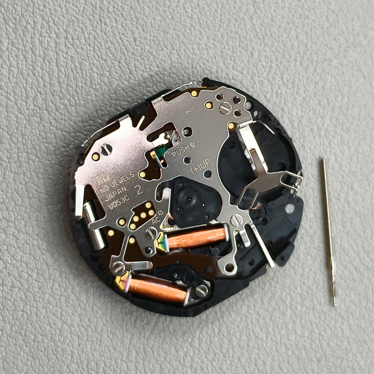 Japan Hattori Epson TMI VD53 VD53C Watch Quartz Movement Date@4:30