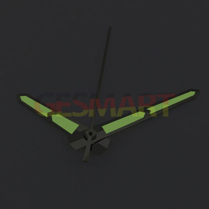 Green luminous watch hands for China Made 8215/2813 Miyota 8N24 movement, improving nighttime readability.