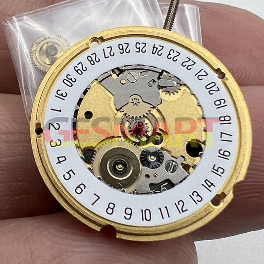 ETA 956.412 Uhr, Quarzwerk, Schweizer Uhrwerk, 3 Zeiger, Datum bei 6 