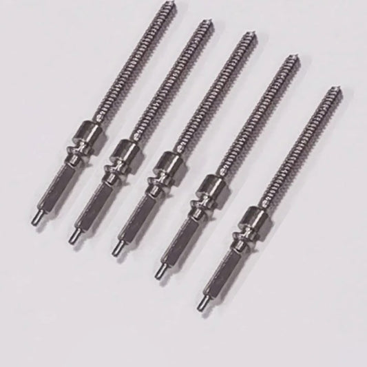 Set of 5 watch winding stem replacements for ST1902/ST1901 movements, ideal for precise repair.