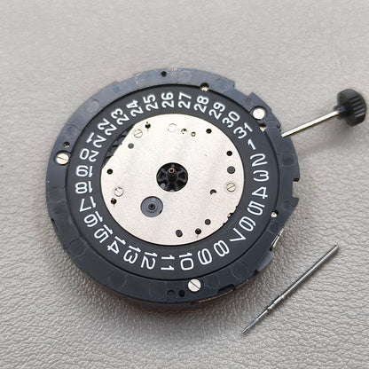 Miyota 6S10 Quartz Movement Watch Part Black Disk Date@3