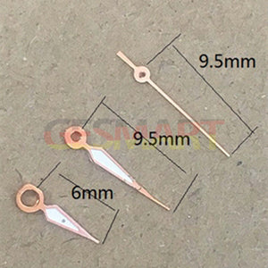 9.5mm Rose Golden Green Luminous Watch Hands for Epson TMI VJ12 Quartz Movement