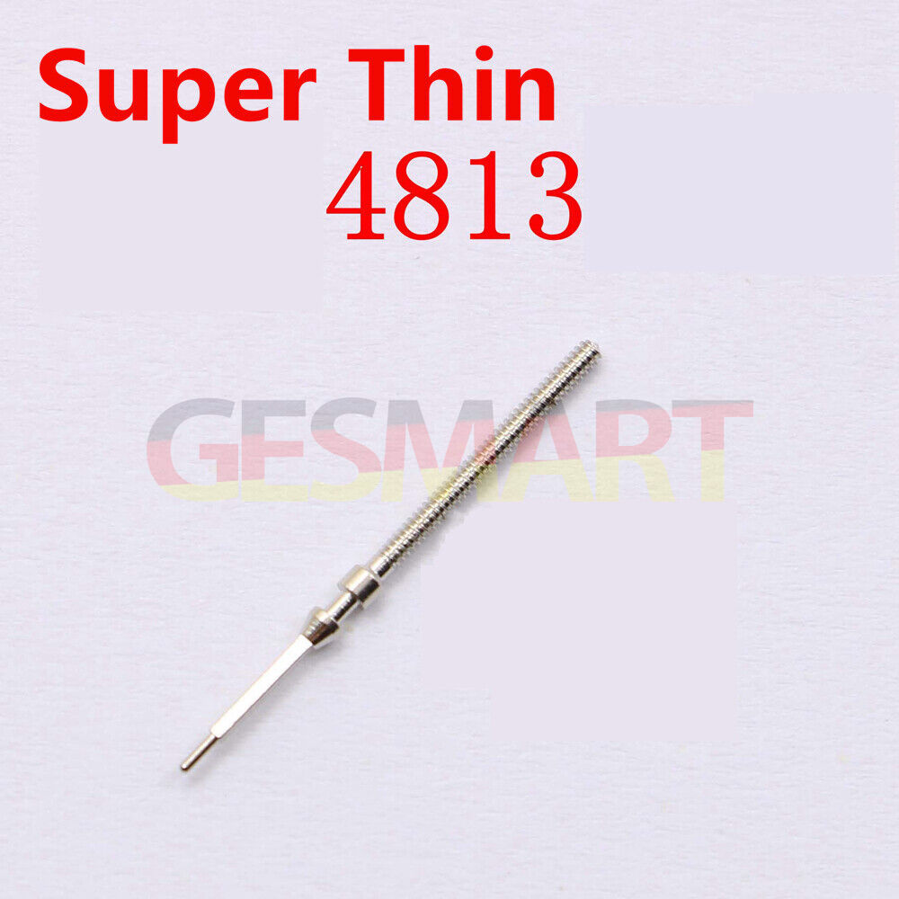 Watch winding stem for Super Thin Chinese 4813 mechanical movement, precise fit for repairs.