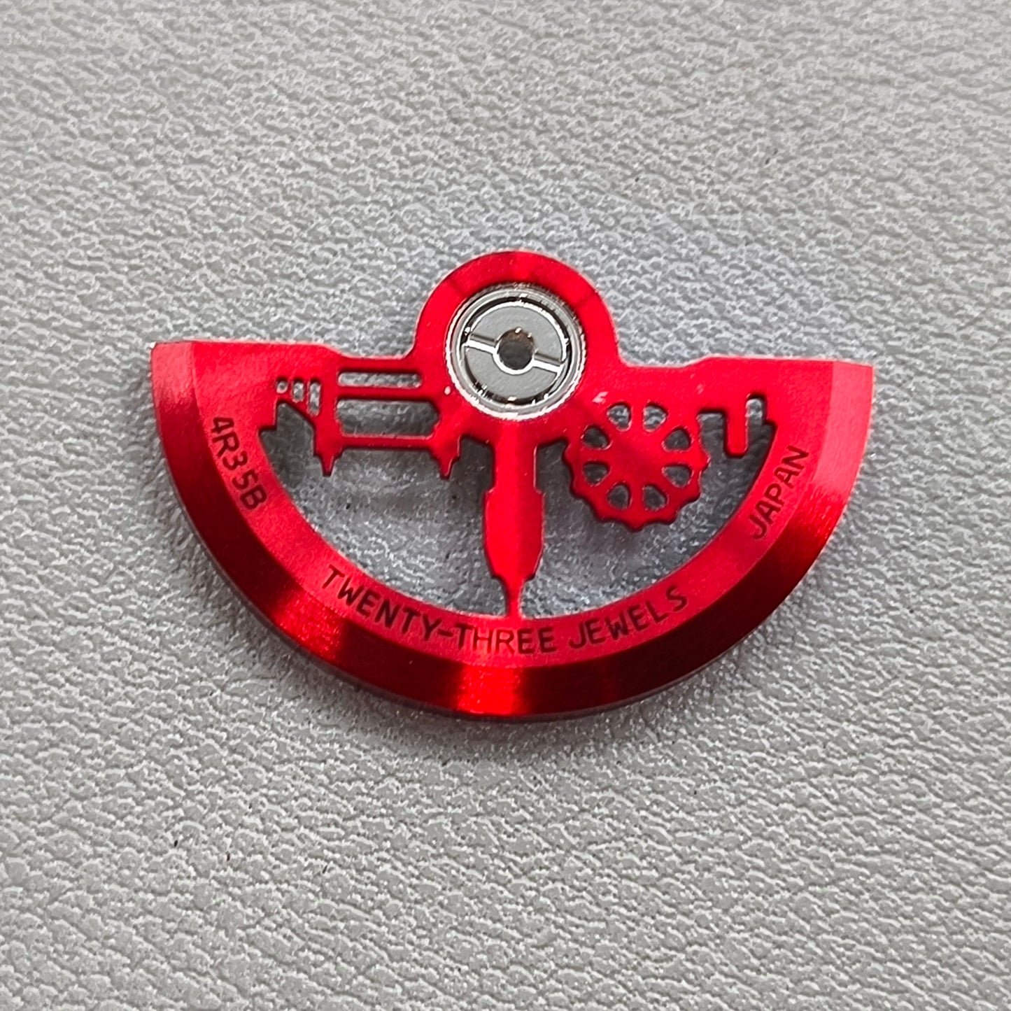 Modified Red Architectural Style Hollow Rotor Oscillating Weight for NH35 NH36