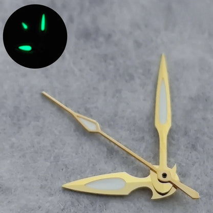 NH35 Watch Hands Green Luminous Watch Pointers For NH35 NH36 4R 7S Movement