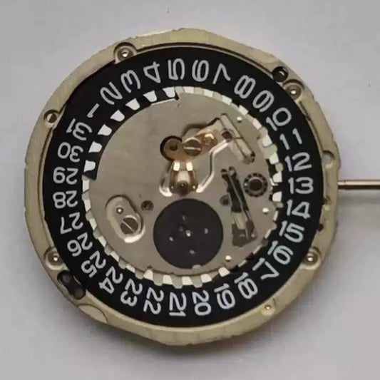 Seiko 5J22A quartz movement replacement part for Japan-made watches, ensuring accurate timekeeping.