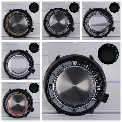 47mm Diver Watch Case Luminous Bezel For NH35 NH36 NH34 NH38 4R36 Tuna Can Mod