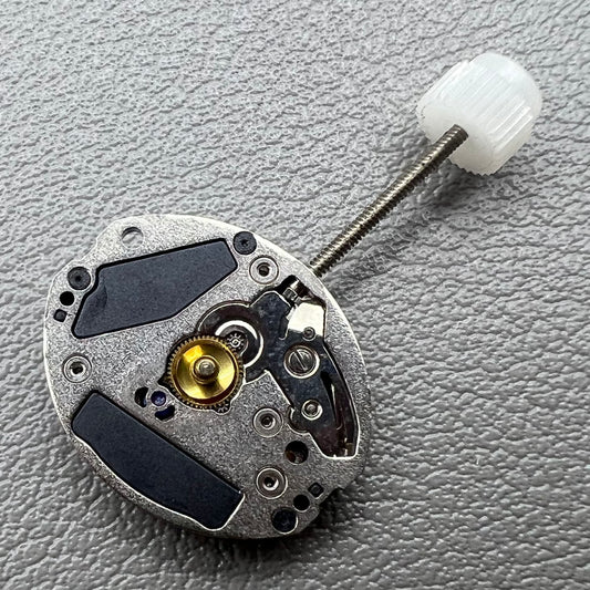 Swiss ETA 901.005 quartz watch movement with 2 hands, precise timekeeping by ETA.