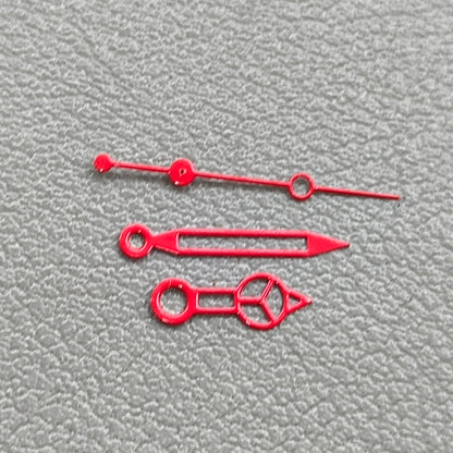 2 Sets Red Hollow Watch Hands No Luminous Watch Hands for NH35 NH36 4R 7S