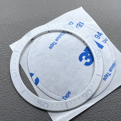 40.3/32.8mm Watch Bezel Insert White C3/BGW9 All Blue Luminous Diving Flat