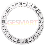 Swiss White Date Disk Wheel Date Wheel for ETA2824 Date At 3 Square Font