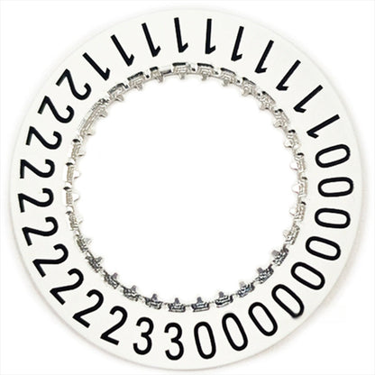 White Big Number Date Disk Wheel Generic for ETA C07.651 Movement M021.626