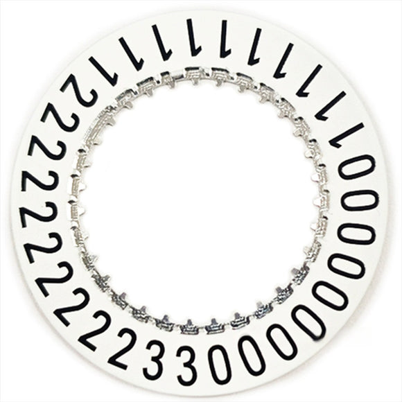 White Big Number Date Disk Wheel Generic for ETA C07.651 Movement M021.626