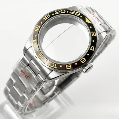39MM Bezel Domed Sapphire Crystal Case for NH34 NH35 NH36 NH38 ETA 2824 PT5000