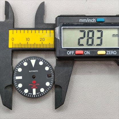 watch dial with S logo