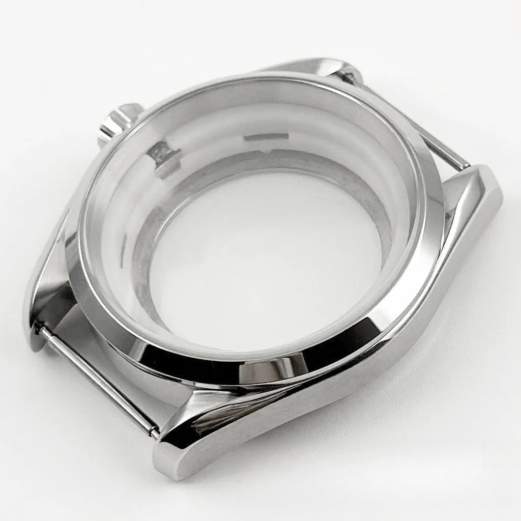 40MM Case Polish Bezel Watch Sapphire Crystal for NH34/35 NH36/37 NH38/39 NH70