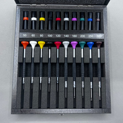 Swiss Bergeon 7899-A10 Set Of 10 Ergonomic Screwdrivers Ø0.50mm-Ø3.00mm
