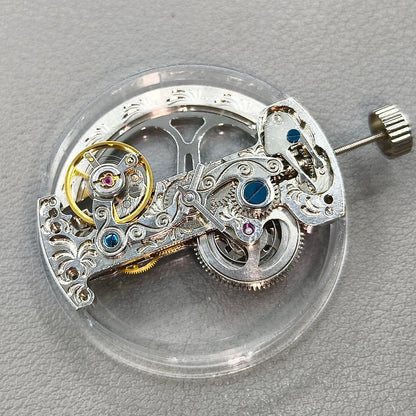 China Made Silver Rectangle Automatic Mechanical Movement 2 Hands