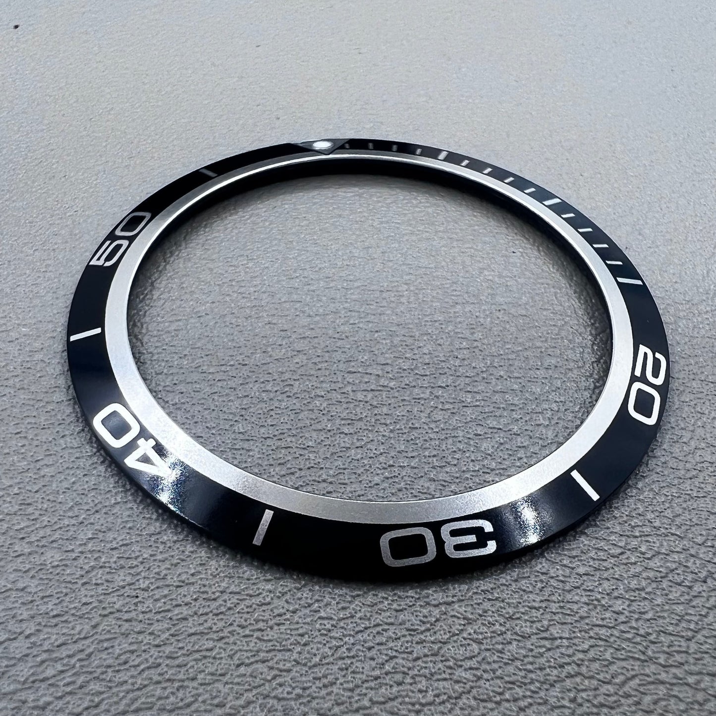 41mm Black Aluminium Alloy Watch Bezel Insert for Omega Seamaster 600