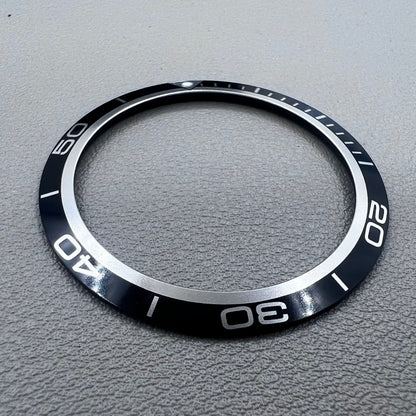 41mm Black Aluminium Alloy Watch Bezel Insert for Omega Seamaster 600