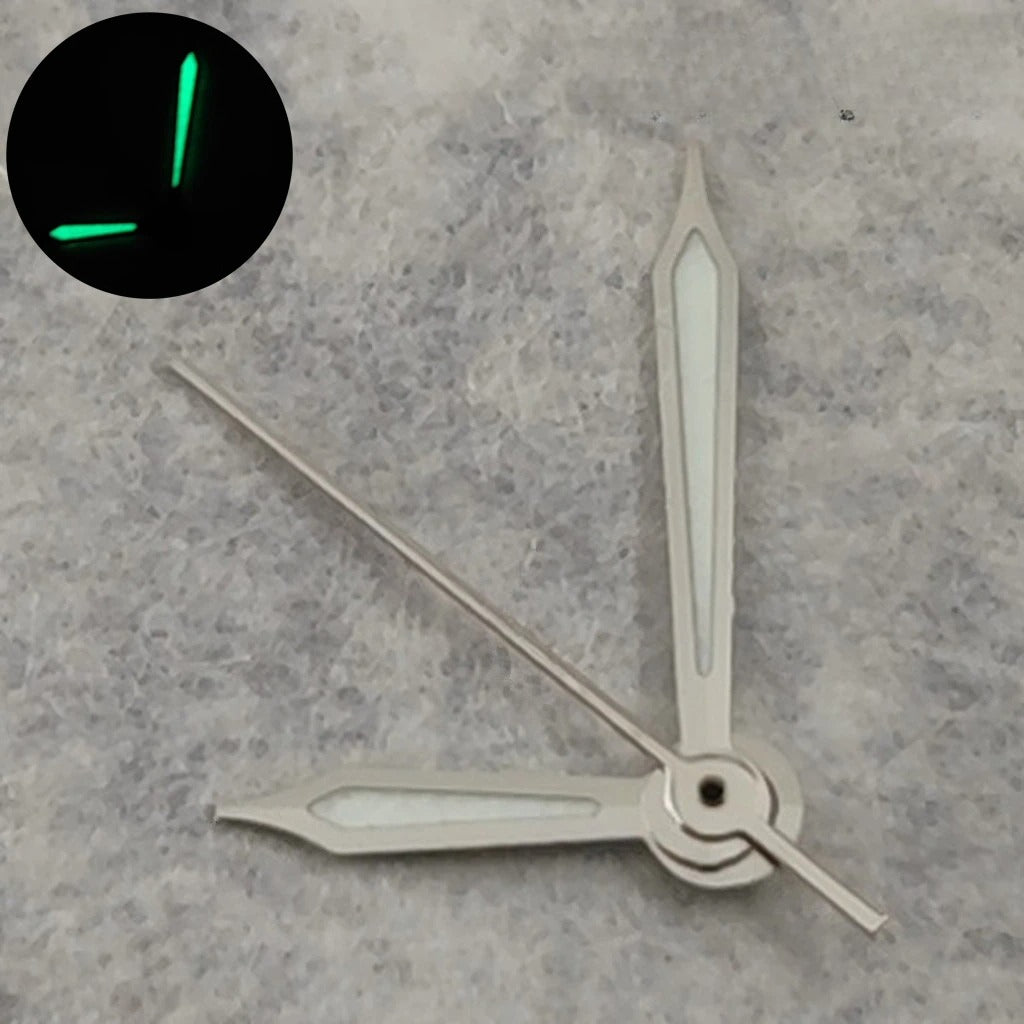Modified Watch Hands Green Luminous For NH34 NH35 4R35 NH36 4R36  Movement