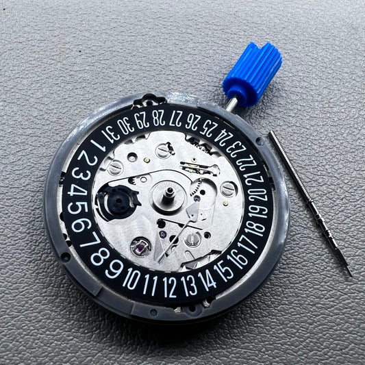 Japan NH35 Black Disk Mechanical Automatic Wrist Watch Movement Date@6